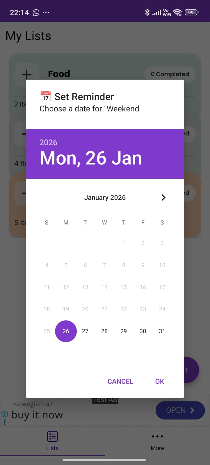 ListMyCart Shopping Progress - Track Your Items